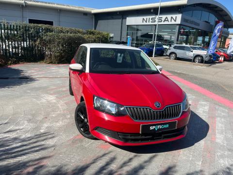 Used 2018 Skoda Fabia 1.0 TSI SE Hatchback 5dr Petrol Manual Euro 6 (s/s) (110 ps) Red at West End Motors Bodmin