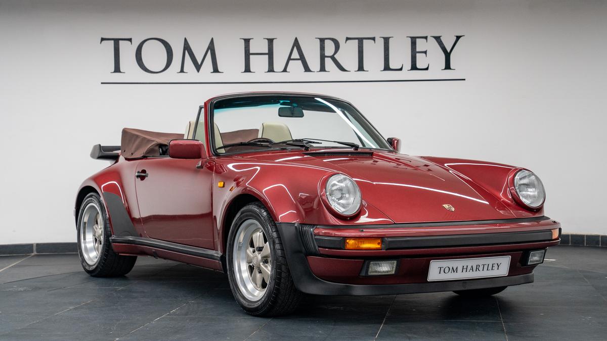 Used 1988 Porsche 911 Super Sport Cabriolet Turbo-Body G50 Velvet Red Metallic at Tom Hartley