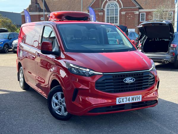 Used 2024 Ford Transit Custom 2.0 280 EcoBlue Limited Panel Van 5dr Diesel Manual L1 H1 Euro 6 (s/s) (136 ps) Artisan Red at Dinnages