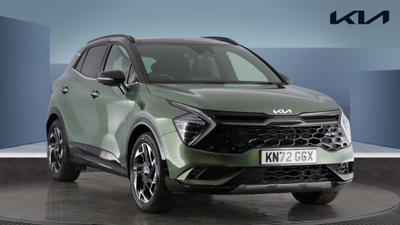 Used 2022 Kia Sportage 1.6 T-GDi ISG PHEV GT-LINE S Experience Green with Black Roof at Kia Motors UK