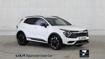 Used 2025 Kia Sportage 1.6 T-GDi 48V GT-LINE Fusion White at Kia Motors UK