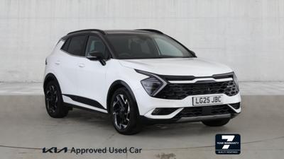 Used 2025 Kia Sportage 1.6 T-GDi 48V GT-LINE S Fusion White with Black Roof at Kia Motors UK