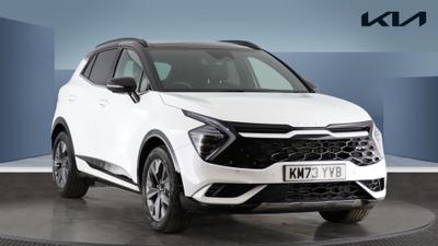 Used 2023 Kia Sportage 1.6 T-GDi ISG HEV GT-LINE S Fusion White With Black Roof at Kia Motors UK