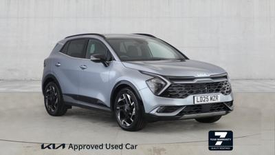 Used 2025 Kia Sportage 1.6 T-GDi 48V GT-LINE Lunar Silver at Kia Motors UK