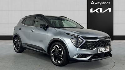 Used 2025 Kia Sportage 1.6 T-GDi 48V GT-LINE S Lunar Silver With Black Roof at Kia Motors UK