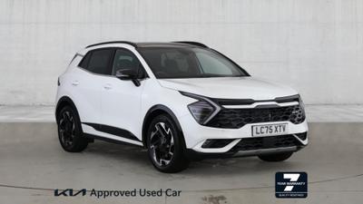 Used 2025 Kia Sportage 1.6 T-GDi 48V GT-LINE S Fusion White at Kia Motors UK