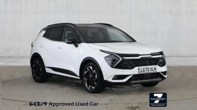 Used 2025 Kia Sportage 1.6 T-GDi 48V GT-LINE S Fusion White with Black Roof at Kia Motors UK