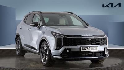 Used 2025 Kia Sportage 1.6 T-GDi HEV GT-LINE S Lunar Silver With Black Roof at Kia Motors UK