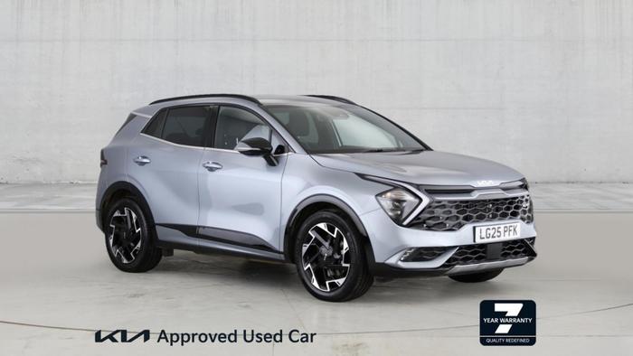 Used 2025 Kia Sportage 1.6 T-GDi MHEV GT-Line SUV 5dr Petrol Hybrid Manual Euro 6 (s/s) (157 bhp) Silver at Hawkins Motor Group