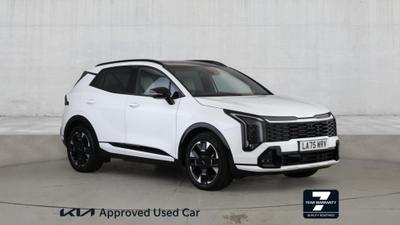 Used 2026 Kia Sportage 1.6 T-GDi HEV GT-LINE S Fusion White at Kia Motors UK