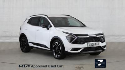 Used 2025 Kia Sportage 1.6 T-GDi 48V GT-LINE Fusion White at Kia Motors UK