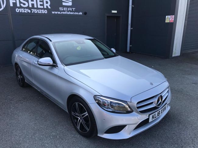 Used 2018 Mercedes-Benz C Class 1.5 C200 MHEV EQ Boost Sport (Premium) G-Tronic+ Euro 6 (s/s) 4dr Silver at RM Fisher