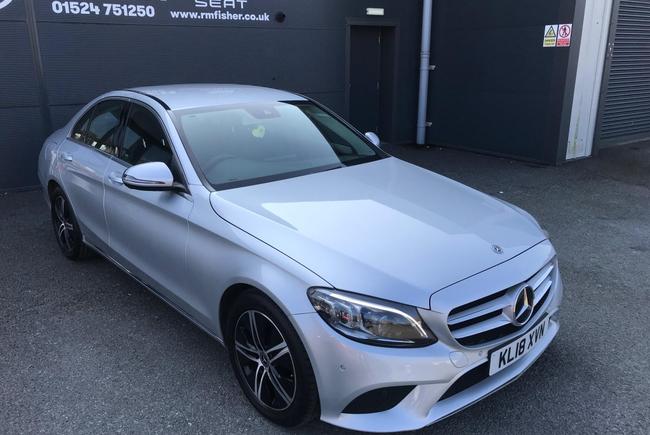 Used 2018 Mercedes-Benz C Class 1.5 C200 MHEV EQ Boost Sport (Premium) G-Tronic+ Euro 6 (s/s) 4dr Silver at RM Fisher