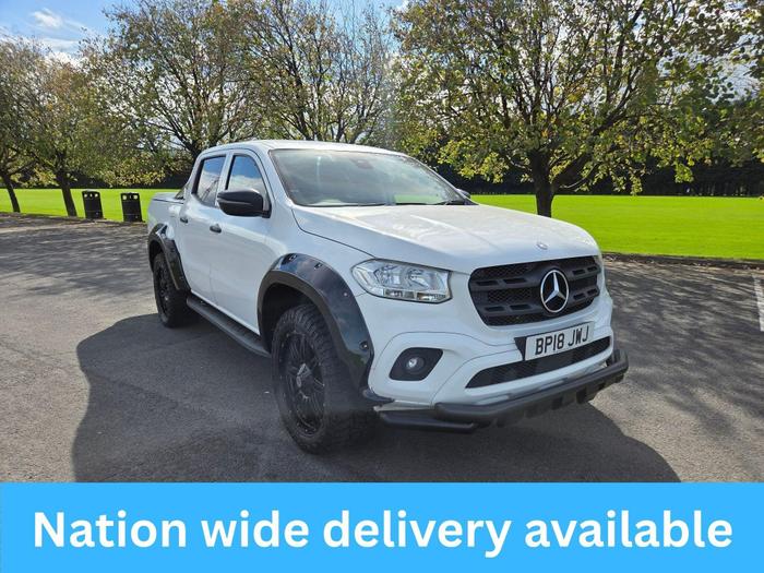 Used 2018 Mercedes-Benz X Class 2.3 CDI Pure Auto 4MATIC Euro 6 4dr White at Rent a Merc - Van & Truck Hire
