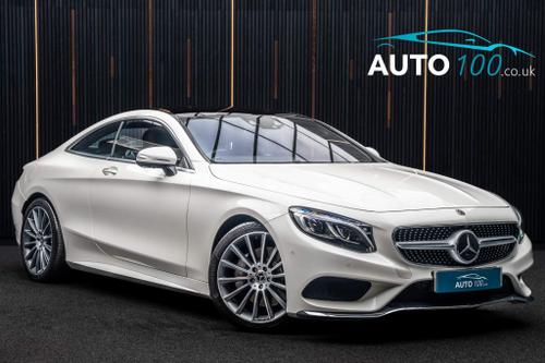 Used 2017 Mercedes-Benz S Class 4.7 S500 V8 AMG Line (Premium) G-Tronic Euro 6 (s/s) 2dr White at Auto100