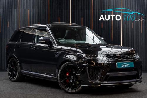 Used 2020 Land Rover Range Rover Sport 5.0 P575 V8 SVR Auto 4WD Euro 6 (s/s) 5dr Black at Auto100