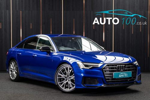 Used 2022 Audi S6 Saloon 3.0 TDI V6 Black Edition Tiptronic quattro Euro 6 (s/s) 4dr Blue at Auto100