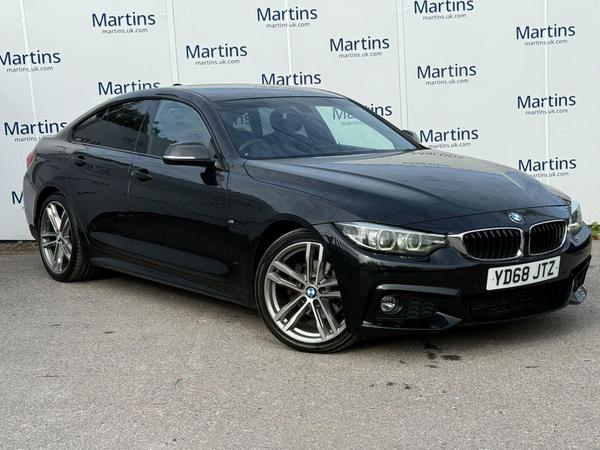 Used 2018 BMW 4 Series Gran Coupe 2.0 420d M Sport Auto Euro 6 (s/s) 5dr Black Sapphire at Martins Group