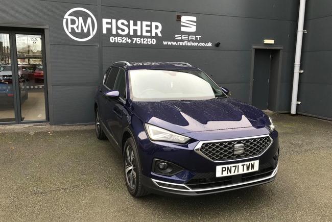 Used 2021 SEAT Tarraco 2.0 TDI XCELLENCE DSG 4Drive Euro 6 (s/s) 5dr Blue at RM Fisher
