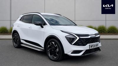 Used 2024 Kia Sportage 1.6 T-GDi 48V GT-LINE Fusion White at Kia Motors UK