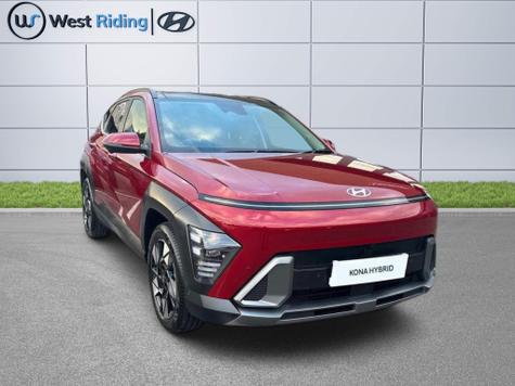 Used ~ Hyundai KONA 1.6 h-GDi Ultimate DCT Euro 6 (s/s) 5dr Ultimate Red at West Riding Hyundai