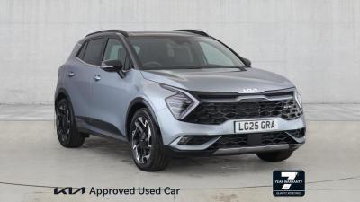 Used 2025 Kia Sportage 1.6 T-GDi 48V GT-LINE S Lunar Silver With Black Roof at Kia Motors UK
