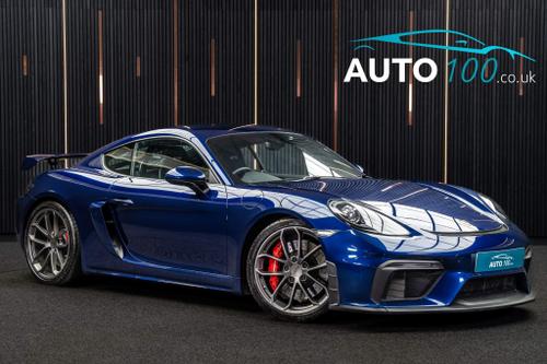 Used 2020 Porsche 718 Cayman 4.0 GT4 Euro 6 (s/s) 2dr Blue at Auto100