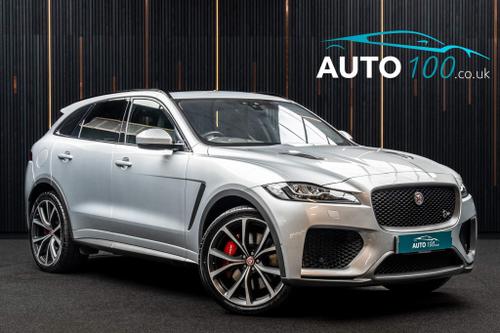 Used 2019 Jaguar F-PACE 5.0 V8 SVR Quickshift AWD Euro 6 (s/s) 5dr Silver at Auto100