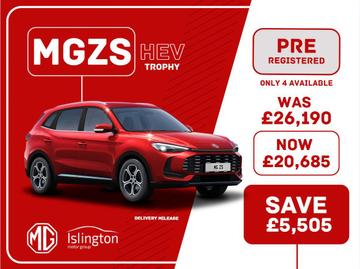 Used 2026 MG MG ZS 1.5 Hybrid+ Trophy Auto Euro 6 (s/s) 5dr Red at Islington Motor Group