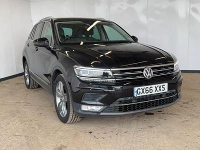 Used 2016 Volkswagen TIGUAN 2.0 TDI BlueMotion Tech SEL SUV 5dr Diesel Manual 4Motion Euro 6 (s/s) (150 ps) DEEP BLACK at Dack Vans