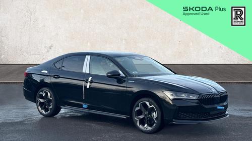 Used ~ Skoda Superb Superb Hatch SportLine 1.5 TSI e-TEC 150 PS DSG Midnight Black Metallic at Richmond Motor Group