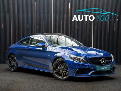 Used 2016 Mercedes-Benz C Class 4.0 C63 V8 BiTurbo AMG (Premium) SpdS MCT Euro 6 (s/s) 2dr Blue at Auto100