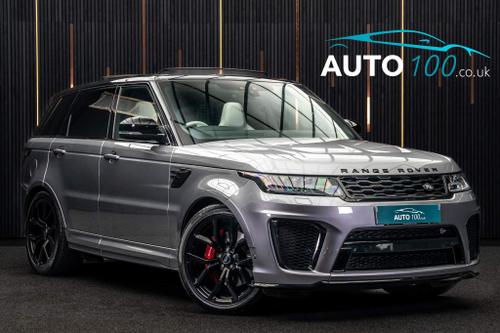 Used 2021 Land Rover Range Rover Sport 5.0 P575 V8 SVR Auto 4WD Euro 6 (s/s) 5dr Grey at Auto100