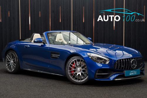 Used 2018 Mercedes-Benz AMG GT 4.0 V8 BiTurbo C Roadster SpdS DCT Euro 6 (s/s) 2dr Blue at Auto100