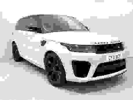 Used 2021 Land Rover Range Rover Sport 5.0 P575 V8 SVR Auto 4WD Euro 6 (s/s) 5dr Glacier/Yulong White at Drivers of Prestatyn