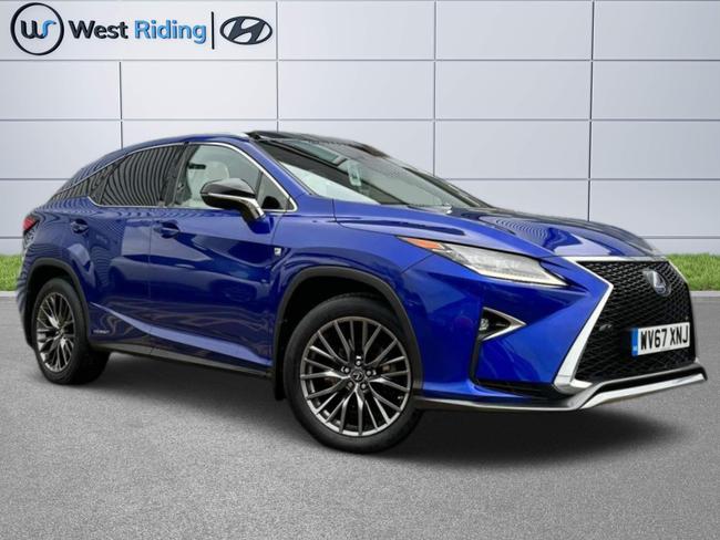 Used 2017 Lexus RX 3.5 450h V6 F Sport CVT 4WD Euro 6 (s/s) 5dr Blue at West Riding
