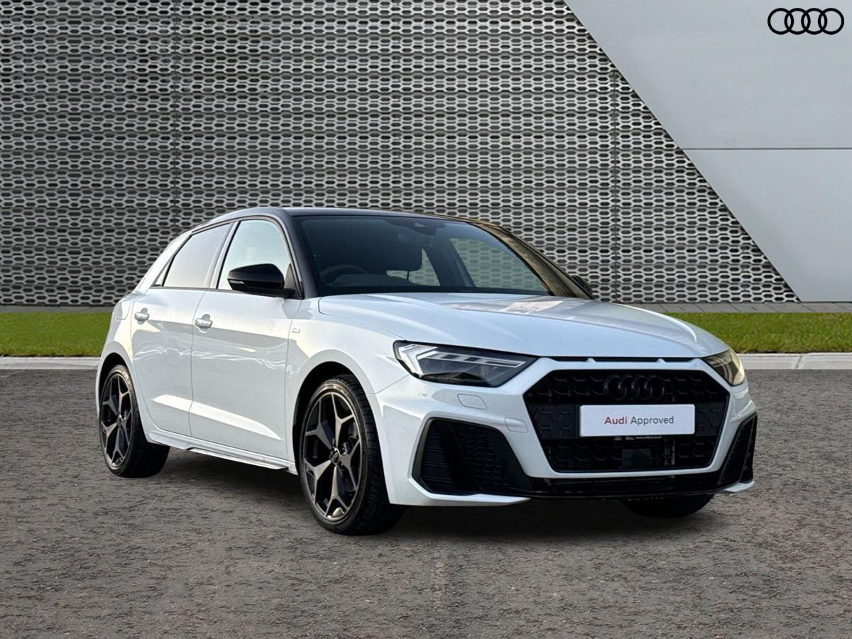 Used 2024 Audi A1 Black Edition 30 TFSI 116 PS 6 speed 25 350 3 650 miles Glacier white metallic Mythos black metallic Caffyns