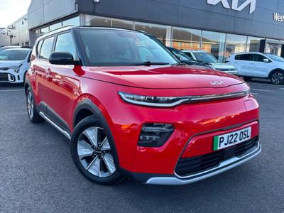 Used 2022 Kia Soul 150kW Electric Motor MAXX Inferno Red With Black Roof at Kia Motors UK
