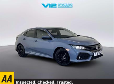2018 HONDA CIVIC 1.0 VTEC TURBO SR HATCHBACK 5DR PETROL CVT EURO 6 S S... photo