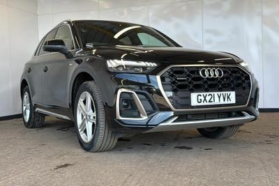 Used 2021 Audi Q5 2.0 TFSI 45 S line SUV 5dr Petrol S Tronic quattro Euro 6 (s/s) (265 ps) MYTHOS BLACK at Dack Vans