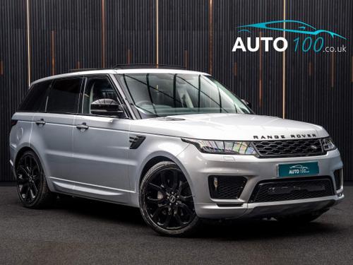 Used 2021 Land Rover Range Rover Sport 3.0 D300 MHEV Autobiography Dynamic Auto 4WD Euro 6 (s/s) 5dr Silver at Auto100