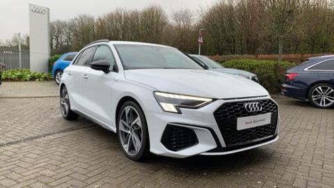 2023 AUDI A3 Sportback S line 35 TFSI 150 PS 6-speed £24,935 4,939 miles  WHITE