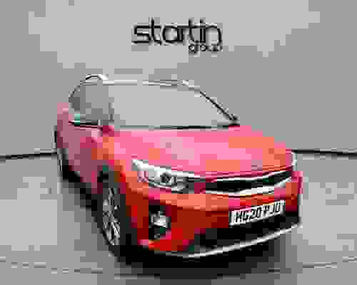 Kia Stonic 1.0 T-GDi 4 Blaze Red with Black Roof at Startin Group