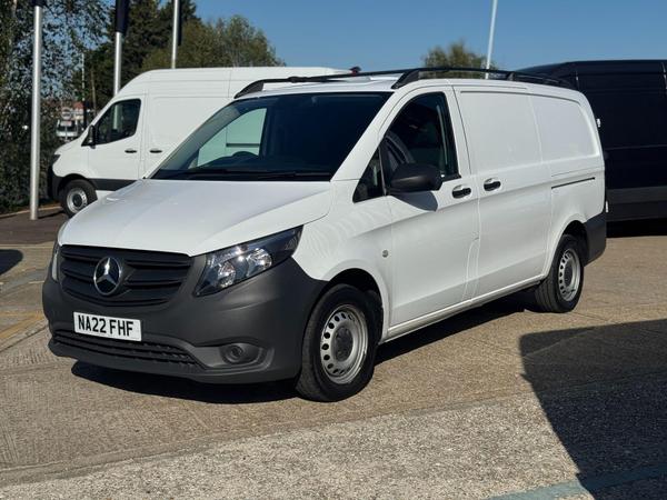 Used 2022 Mercedes-Benz Vito 2.0 114 CDI Progressive G-Tronic RWD L2 Euro 6 (s/s) 5dr (LWB) White at MBNI Truck & Van