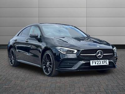 Used 2023 Mercedes-Benz CLA 1.3 CLA250e 15.6kWh AMG Line Night Edition (Premium Plus) Coupe 8G-DCT Euro 6 (s/s) 4dr at Sinclair Direct