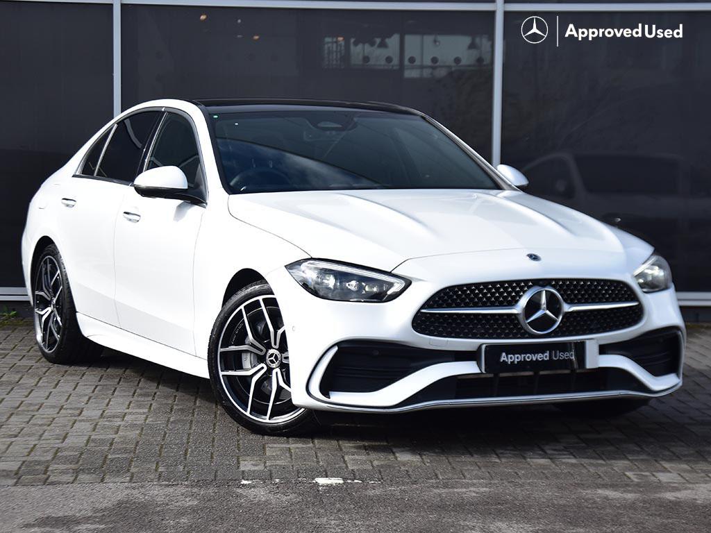 Used 2024 C-Class C 300 AMG Line Premium Plus Saloon White | Mercedes ...