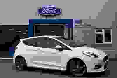 Used 2021 Ford Fiesta 1.0T EcoBoost MHEV ST-Line Edition Euro 6 (s/s) 3dr White at Islington Motor Group