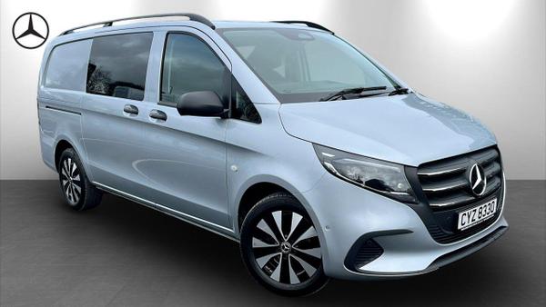 Used 2024 Mercedes-Benz Vito 2.0 119 CDI SELECT Crew Van G-Tronic RWD L2 Euro 6 (s/s) 5dr High-tech silver metallic at MBNI Truck & Van
