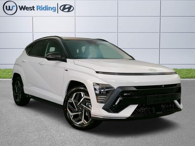 Used ~ Hyundai All-new KONA 1.0T N Line S 120PS 7DCT +2TR Serenity White (2TR) at West Riding