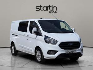 Used 2022 Ford Transit Custom 2.0 320 EcoBlue Limited Crew Van L2 H1 Euro 6 (s/s) 5dr at Startin Group